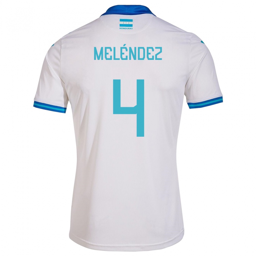 Kinder Honduras Carlos Meléndez #4 Weiß Heimtrikot Trikot 24-26 T-Shirt Österreich