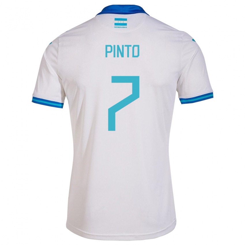 Kinder Honduras José Pinto #7 Weiß Heimtrikot Trikot 24-26 T-Shirt Österreich