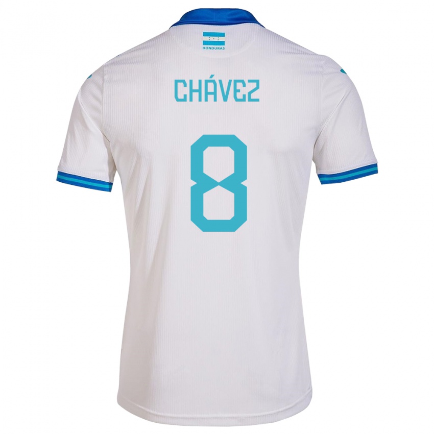 Kinder Honduras Gerson Chávez #8 Weiß Heimtrikot Trikot 24-26 T-Shirt Österreich