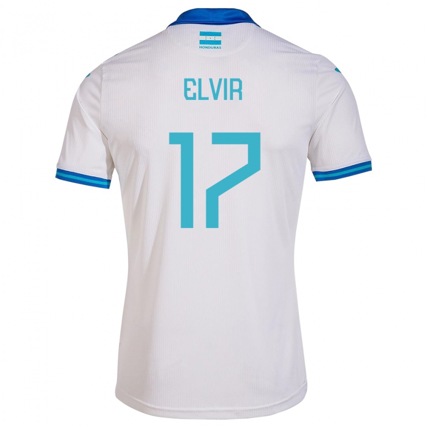 Kinder Honduras Samuel Elvir #17 Weiß Heimtrikot Trikot 24-26 T-Shirt Österreich