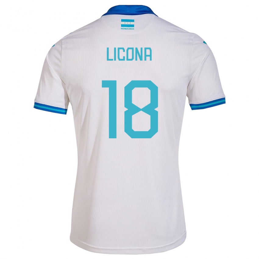 Kinder Honduras Marlon Licona #18 Weiß Heimtrikot Trikot 24-26 T-Shirt Österreich