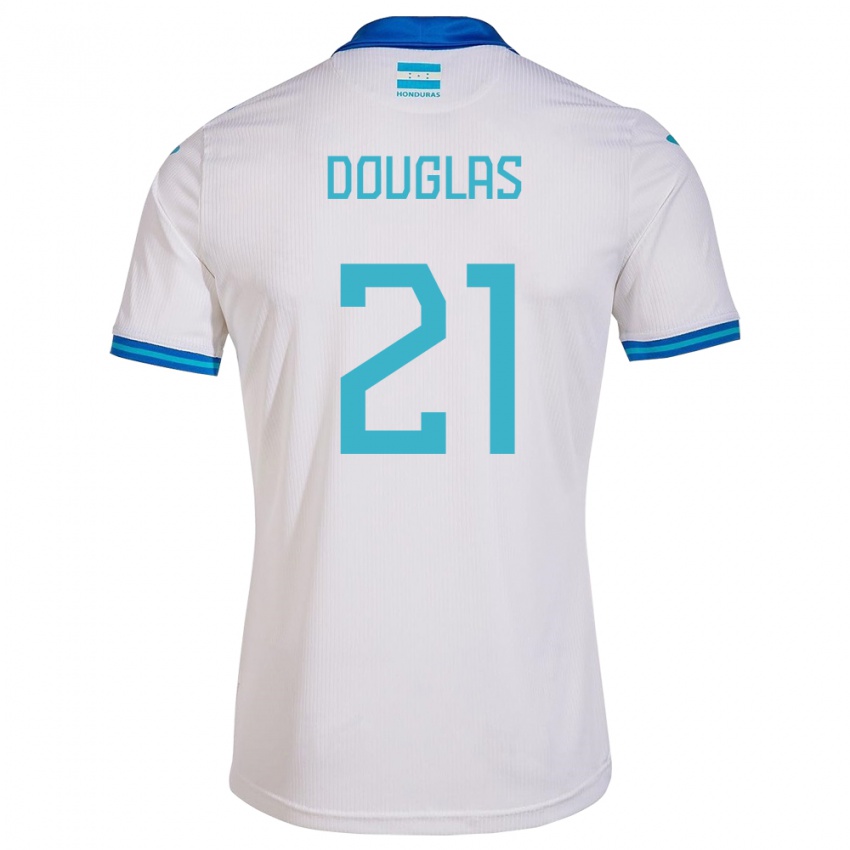 Kinder Honduras Douglas Martínez #21 Weiß Heimtrikot Trikot 24-26 T-Shirt Österreich