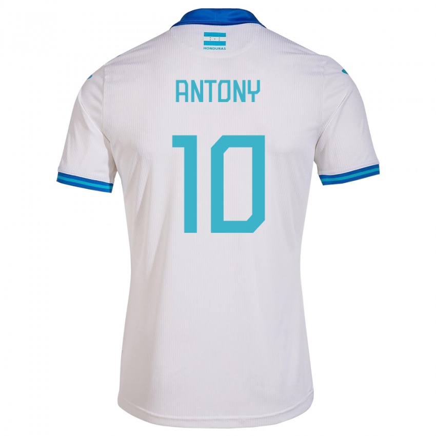 Kinder Honduras Antony García #10 Weiß Heimtrikot Trikot 24-26 T-Shirt Österreich