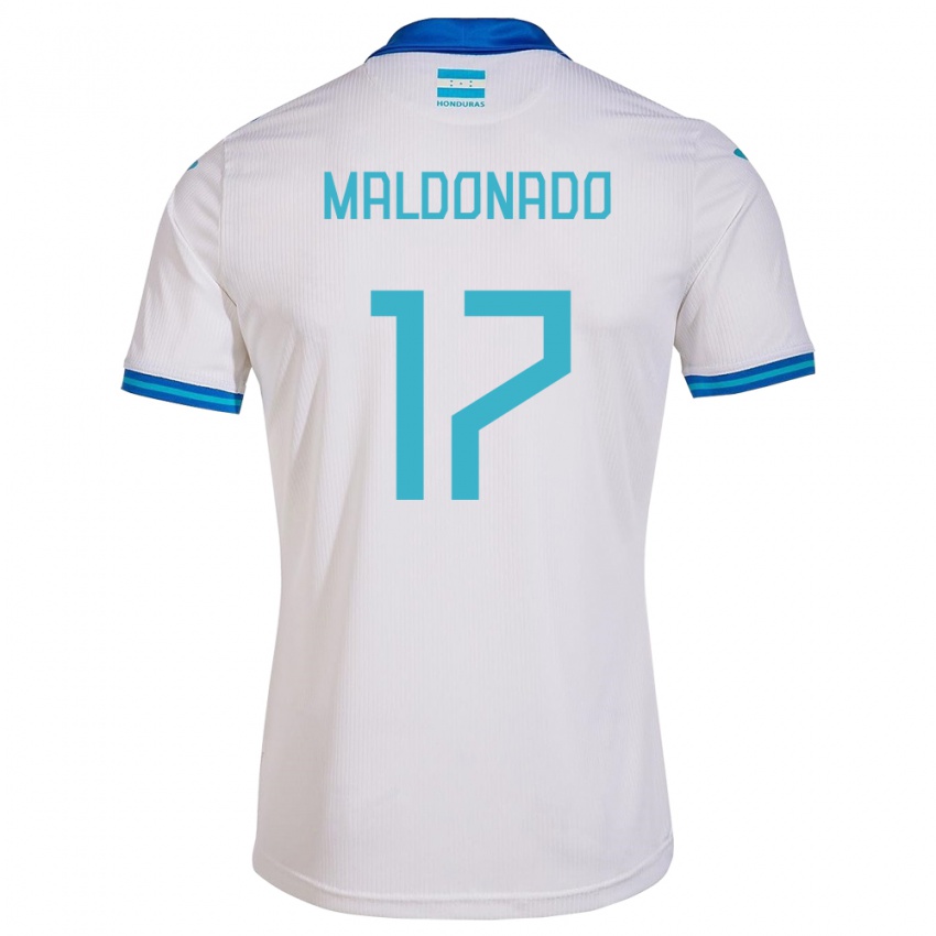 Kinder Honduras Axel Maldonado #17 Weiß Heimtrikot Trikot 24-26 T-Shirt Österreich