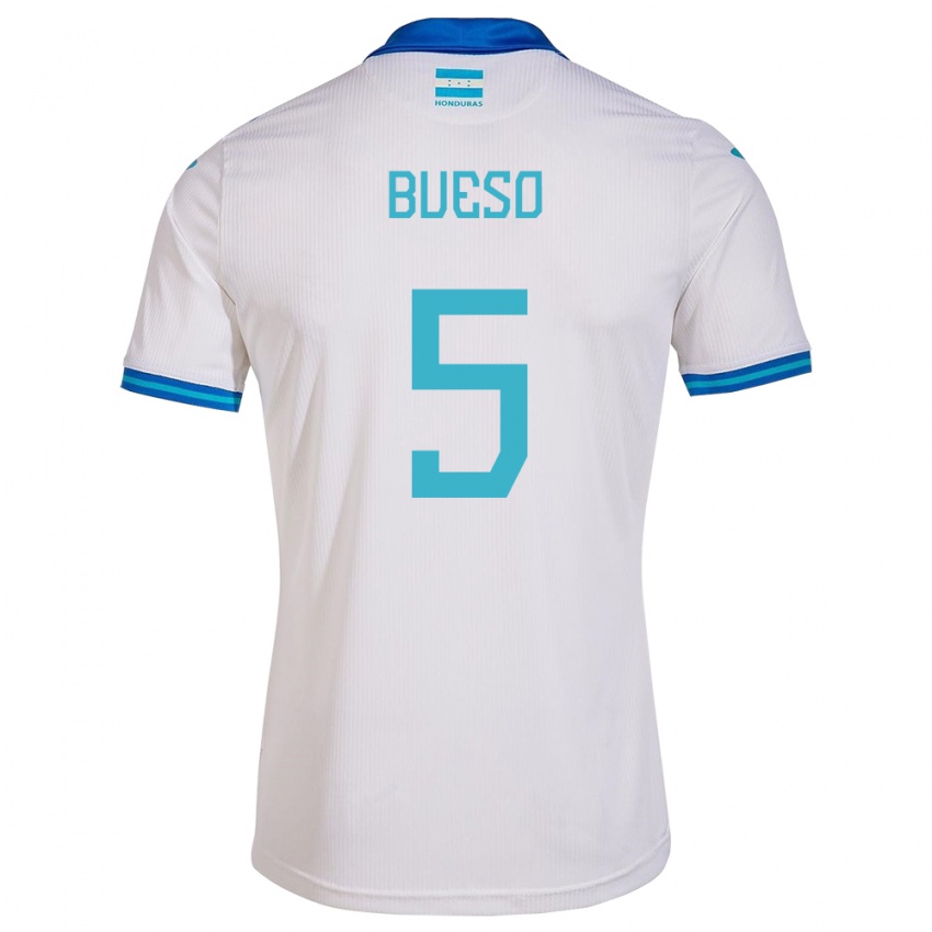 Kinder Honduras Jonathan Bueso #5 Weiß Heimtrikot Trikot 24-26 T-Shirt Österreich