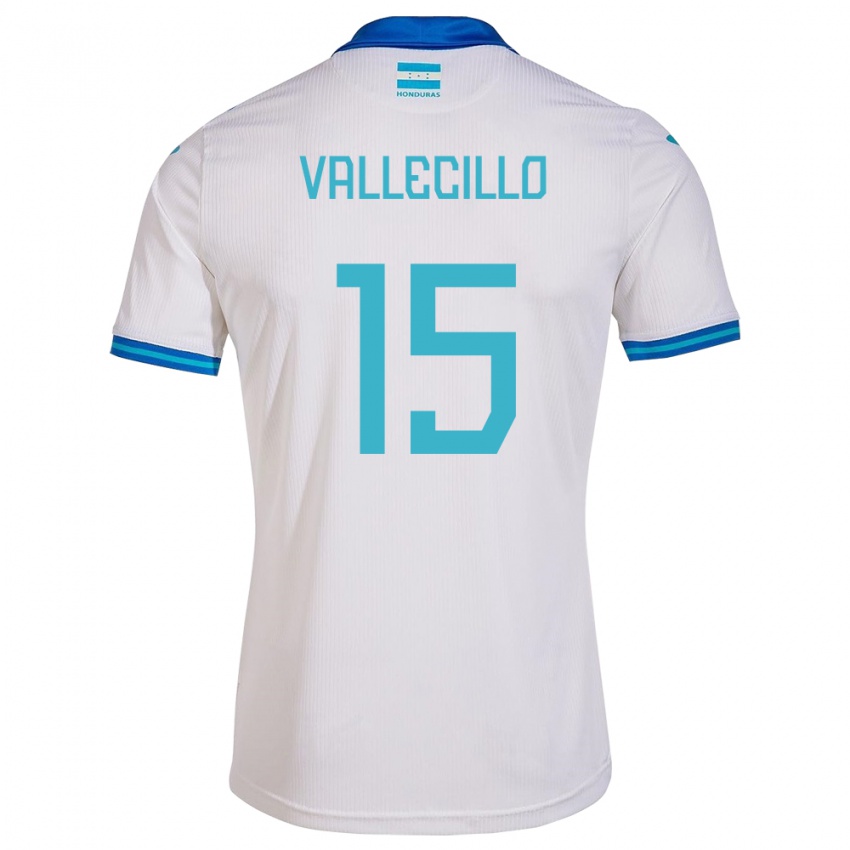 Kinder Honduras Eric Vallecillo #15 Weiß Heimtrikot Trikot 24-26 T-Shirt Österreich