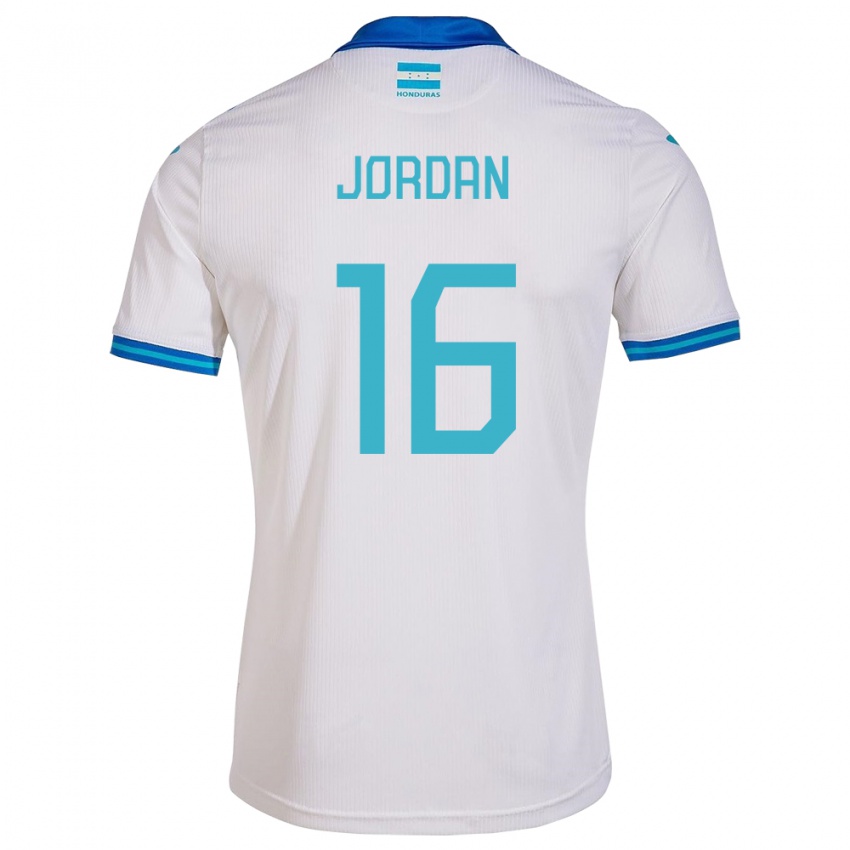 Kinder Honduras Jordan García #16 Weiß Heimtrikot Trikot 24-26 T-Shirt Österreich