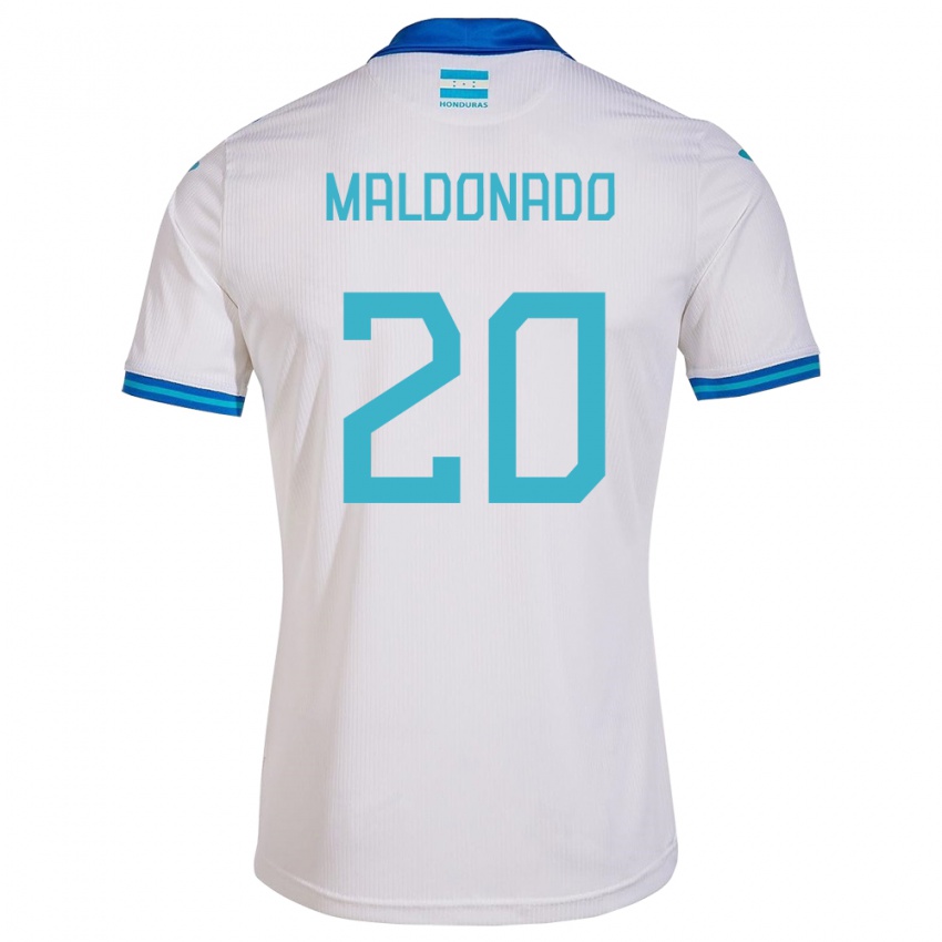 Kinder Honduras Alessandro Maldonado #20 Weiß Heimtrikot Trikot 24-26 T-Shirt Österreich