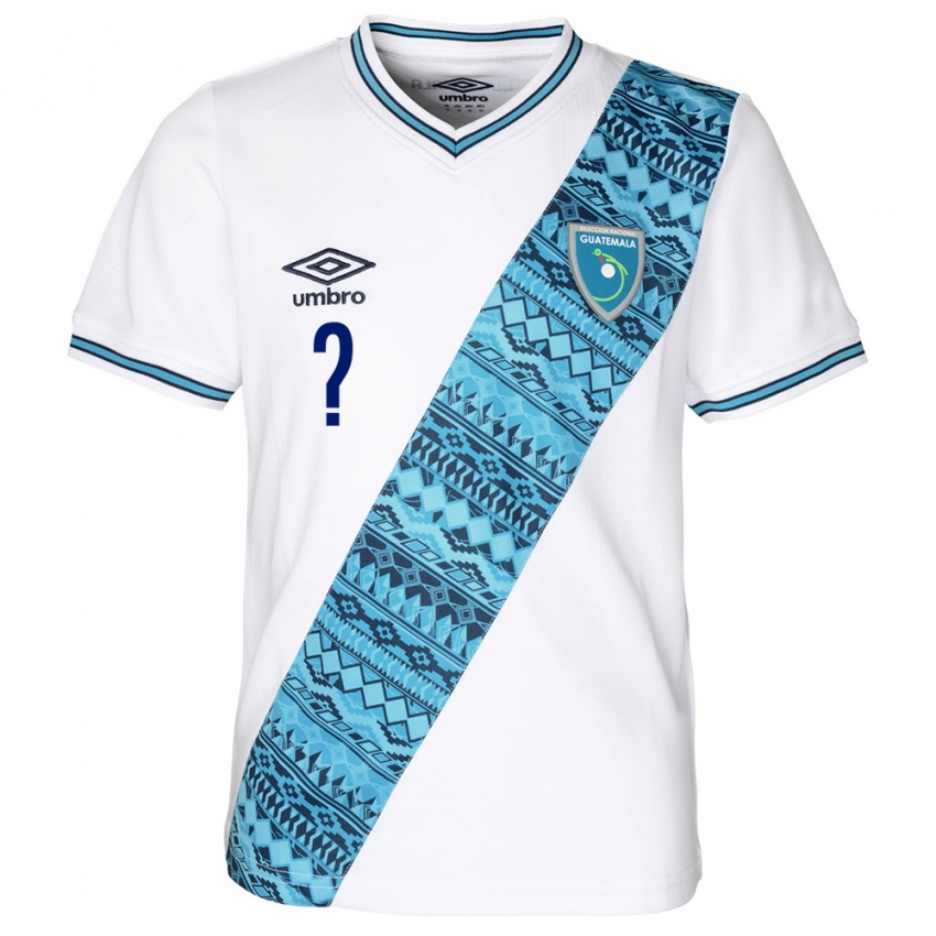 Kinder Guatemala Ihren Namen #0 Weiß Heimtrikot Trikot 24-26 T-Shirt Österreich