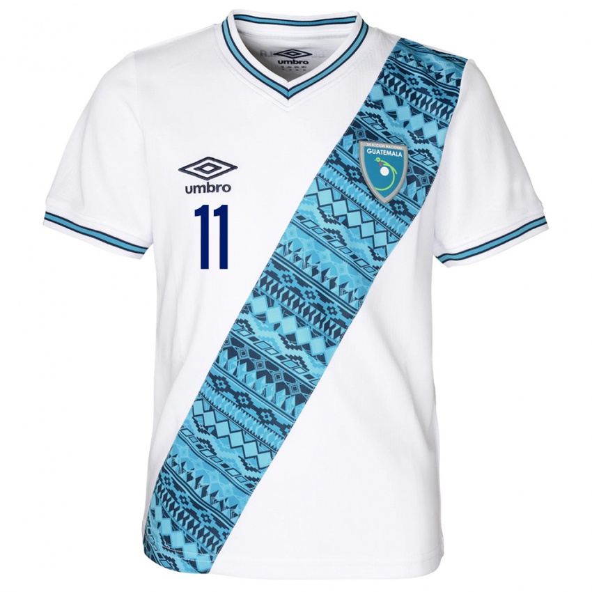 Kinder Guatemala Andersson Ortiz #11 Weiß Heimtrikot Trikot 24-26 T-Shirt Österreich