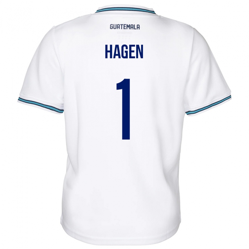 Kinder Guatemala Nicholas Hagen #1 Weiß Heimtrikot Trikot 24-26 T-Shirt Österreich