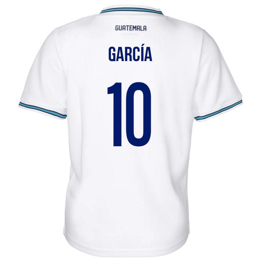 Kinder Guatemala Gabriel García #10 Weiß Heimtrikot Trikot 24-26 T-Shirt Österreich