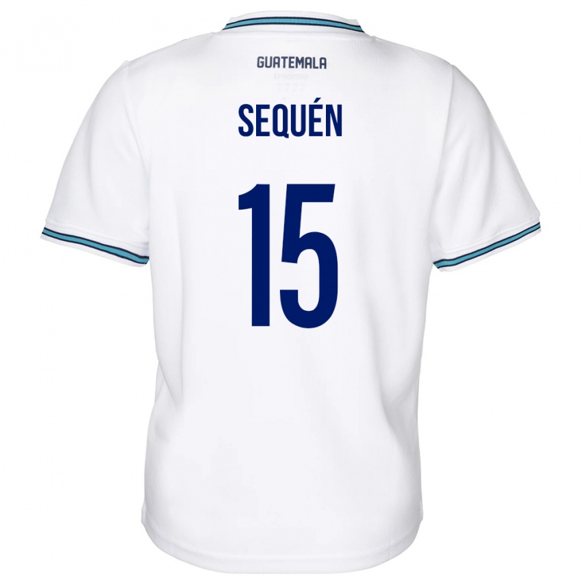 Kinder Guatemala Marlon Sequén #15 Weiß Heimtrikot Trikot 24-26 T-Shirt Österreich