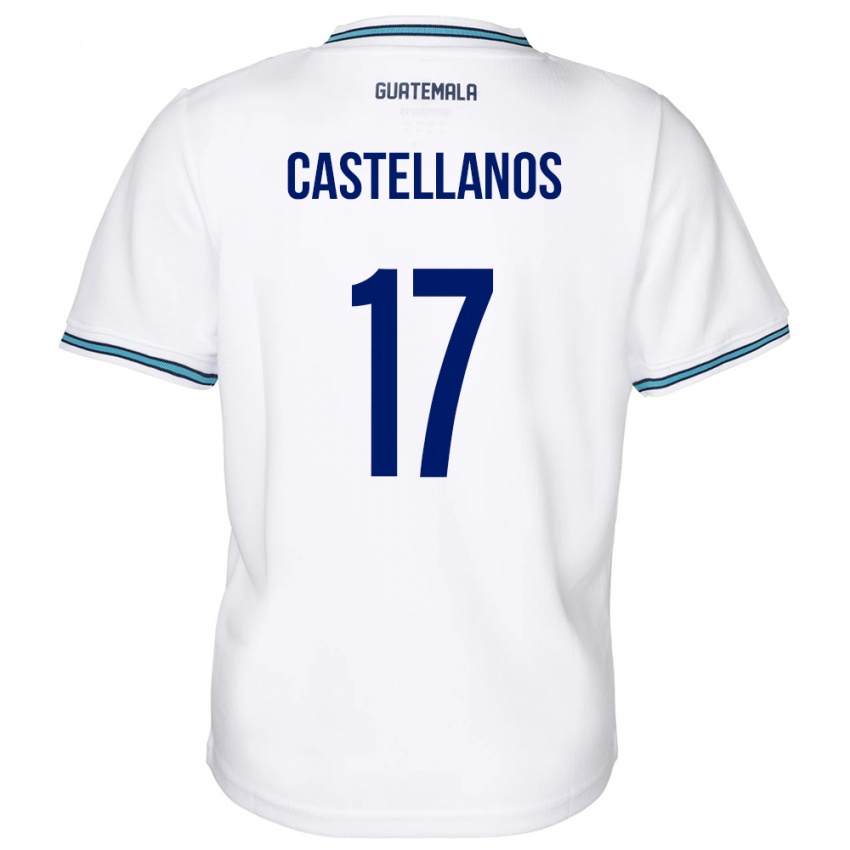 Kinder Guatemala Óscar Castellanos #17 Weiß Heimtrikot Trikot 24-26 T-Shirt Österreich