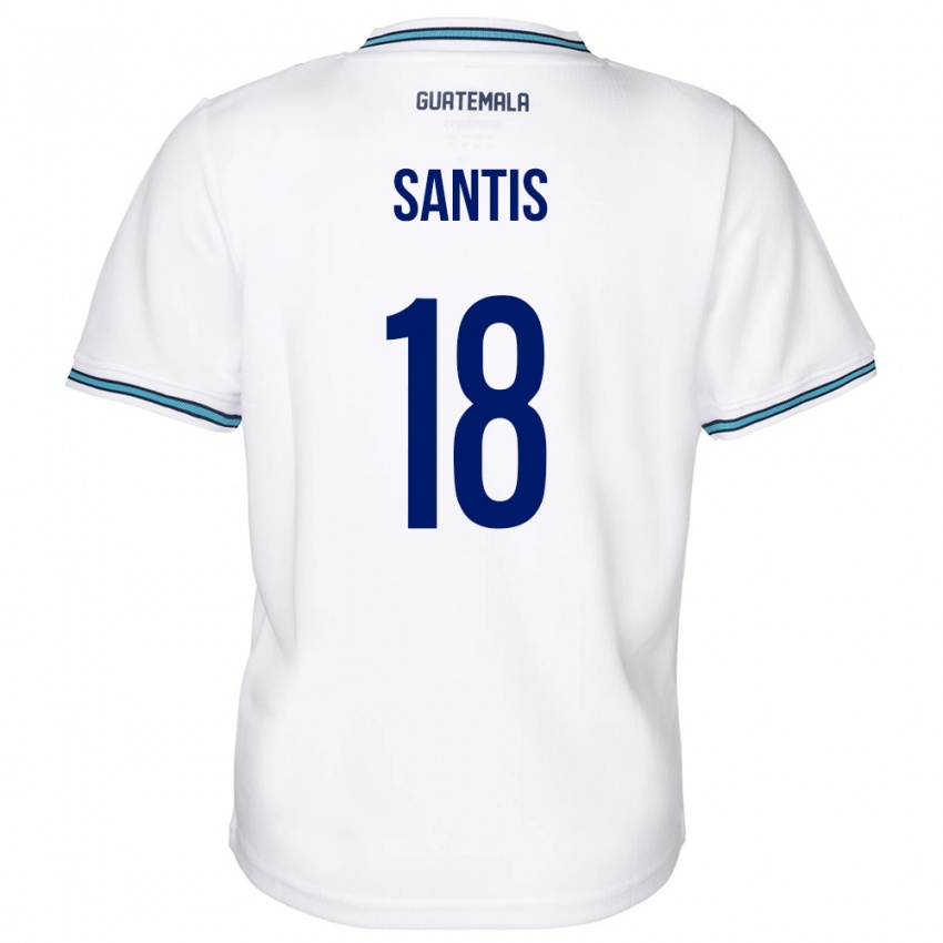 Kinder Guatemala Óscar Santis #18 Weiß Heimtrikot Trikot 24-26 T-Shirt Österreich