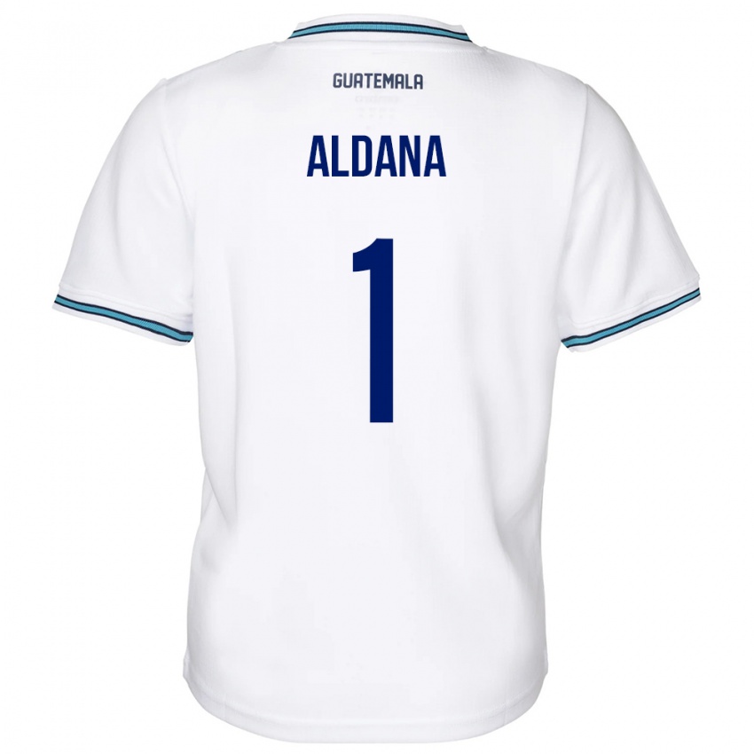 Kinder Guatemala David Aldana #1 Weiß Heimtrikot Trikot 24-26 T-Shirt Österreich