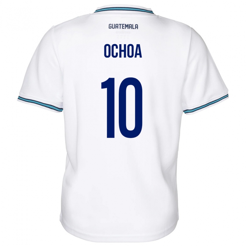 Kinder Guatemala José Ochoa #10 Weiß Heimtrikot Trikot 24-26 T-Shirt Österreich