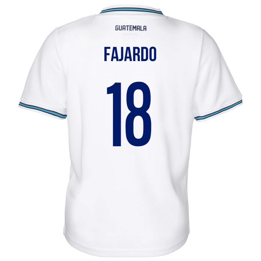 Kinder Guatemala William Fajardo #18 Weiß Heimtrikot Trikot 24-26 T-Shirt Österreich