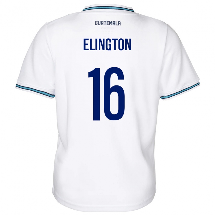 Kinder Guatemala Elvi Elington #16 Weiß Heimtrikot Trikot 24-26 T-Shirt Österreich