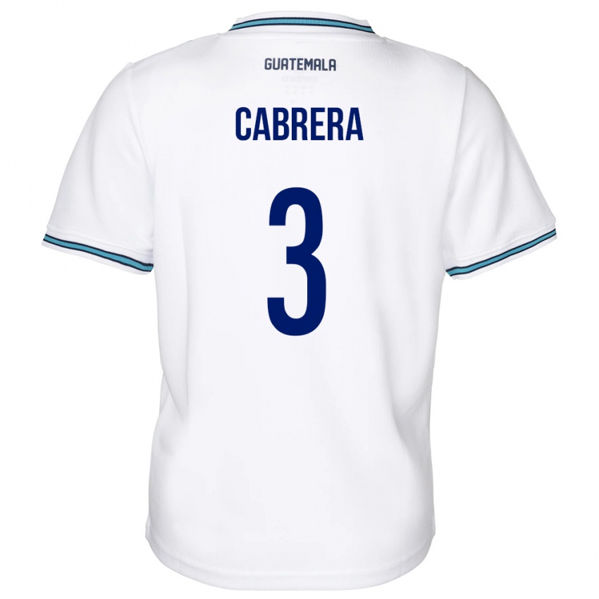 Kinder Guatemala Gabriel Cabrera #3 Weiß Heimtrikot Trikot 24-26 T-Shirt Österreich