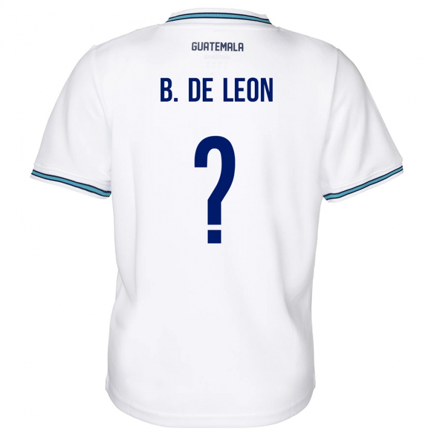 Kinder Guatemala Brandon De Leon #0 Weiß Heimtrikot Trikot 24-26 T-Shirt Österreich