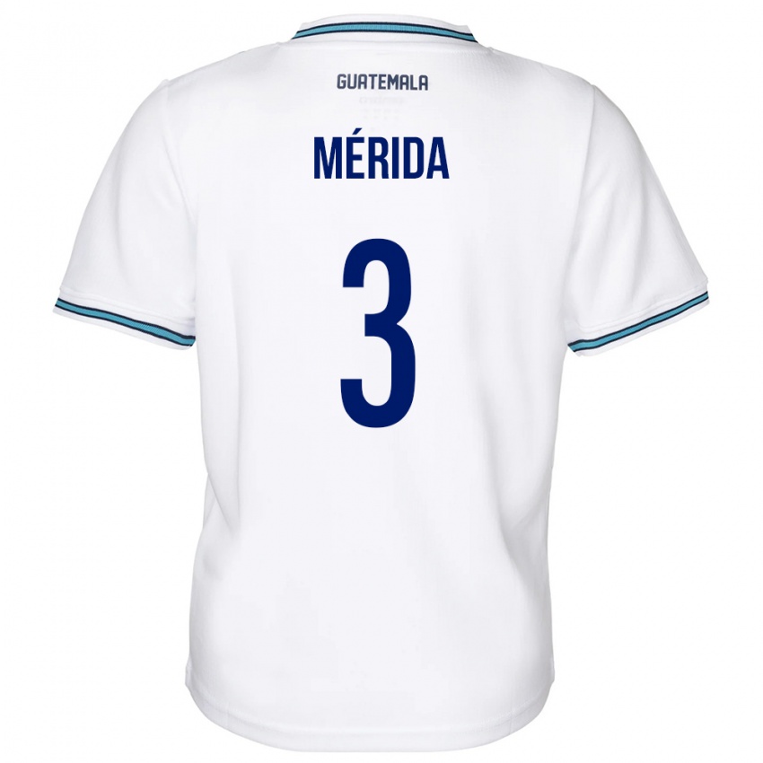 Kinder Guatemala Daniel Mérida #3 Weiß Heimtrikot Trikot 24-26 T-Shirt Österreich