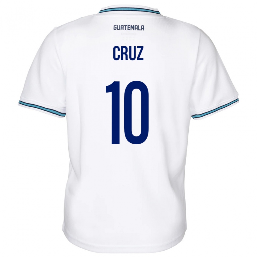 Kinder Guatemala Axel De La Cruz #10 Weiß Heimtrikot Trikot 24-26 T-Shirt Österreich