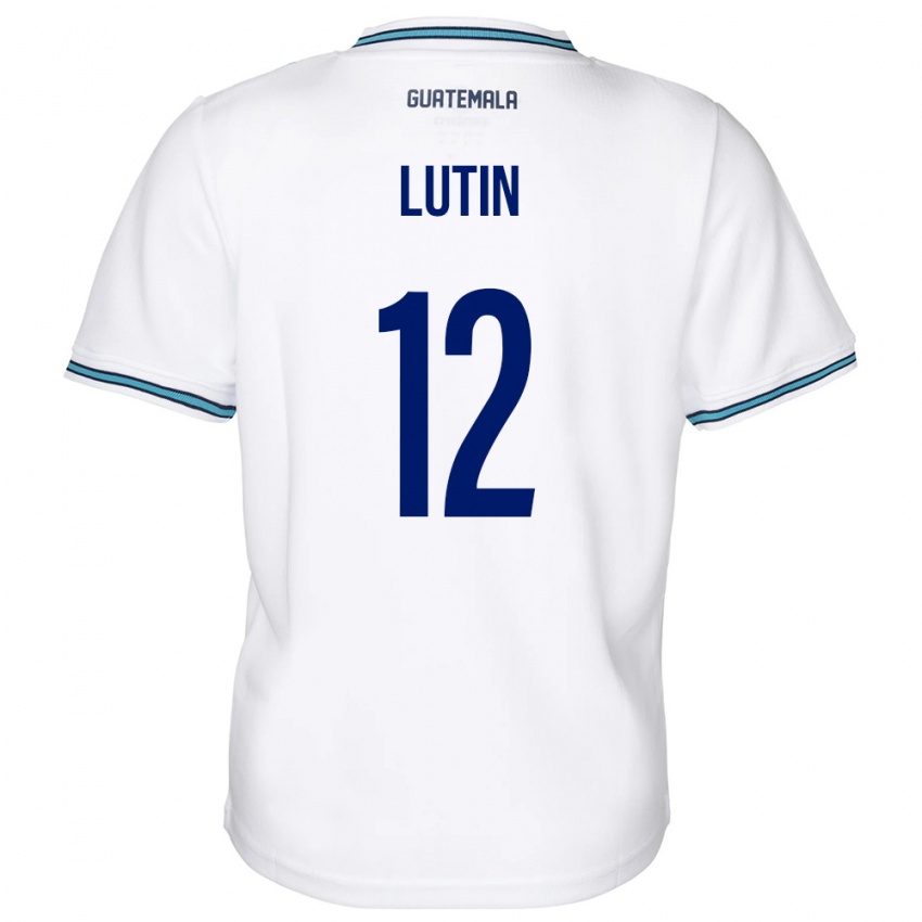 Kinder Guatemala John Lutin #12 Weiß Heimtrikot Trikot 24-26 T-Shirt Österreich