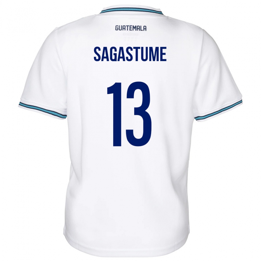 Kinder Guatemala Selvin Sagastume #13 Weiß Heimtrikot Trikot 24-26 T-Shirt Österreich