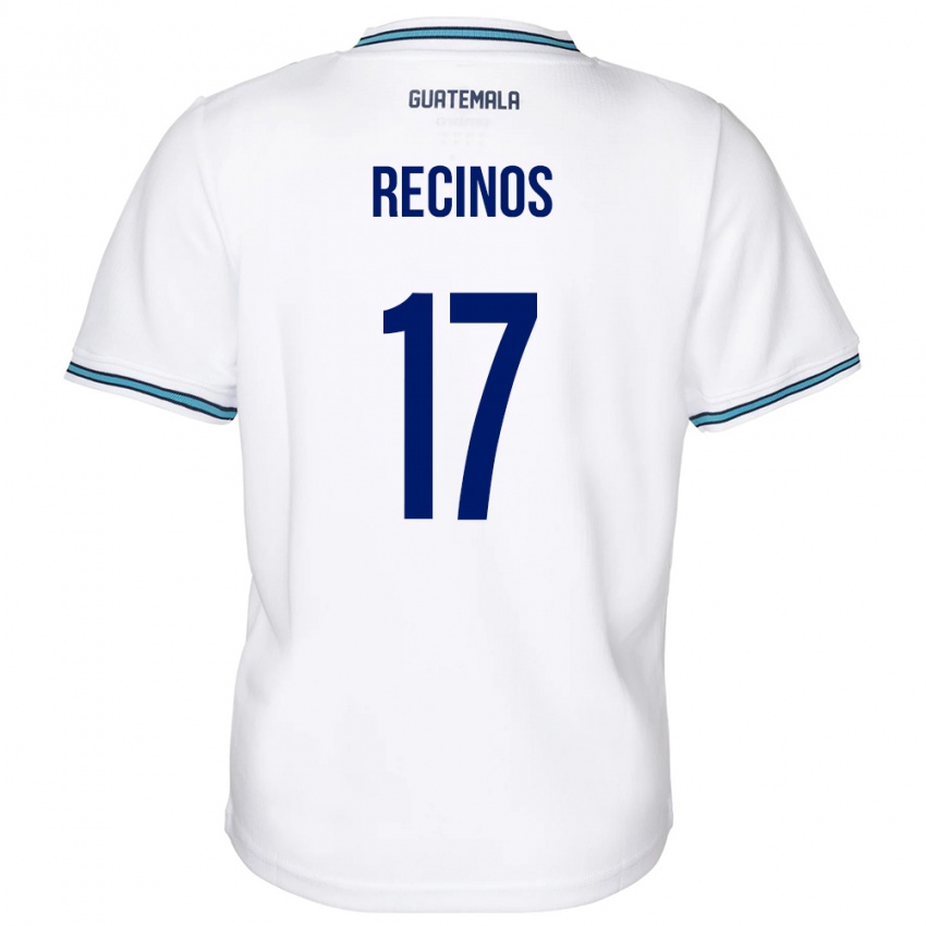 Kinder Guatemala Antony Recinos #17 Weiß Heimtrikot Trikot 24-26 T-Shirt Österreich