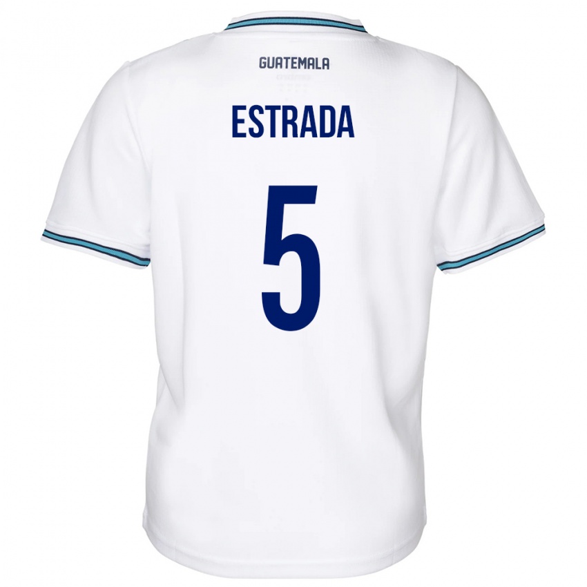 Kinder Guatemala Elizabeth Estrada #5 Weiß Heimtrikot Trikot 24-26 T-Shirt Österreich