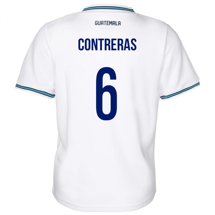 Kinder Guatemala María Contreras #6 Weiß Heimtrikot Trikot 24-26 T-Shirt Österreich