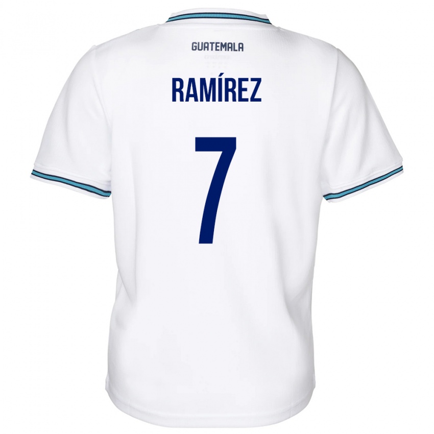 Kinder Guatemala Leslie Ramírez #7 Weiß Heimtrikot Trikot 24-26 T-Shirt Österreich