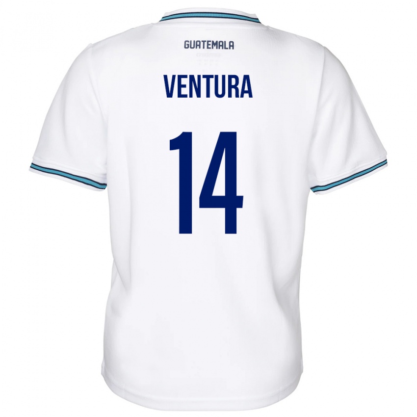 Kinder Guatemala Madelyn Ventura #14 Weiß Heimtrikot Trikot 24-26 T-Shirt Österreich