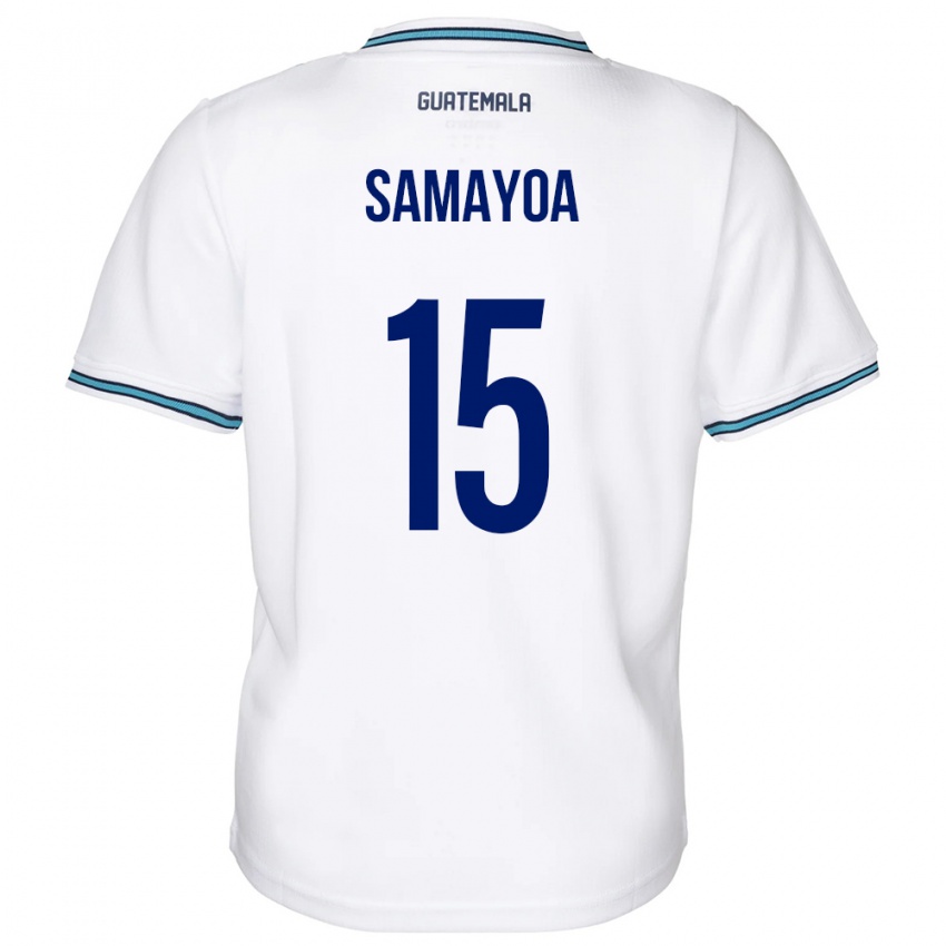 Kinder Guatemala Giselle Samayoa #15 Weiß Heimtrikot Trikot 24-26 T-Shirt Österreich