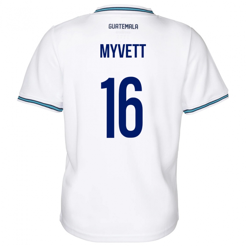 Kinder Guatemala Jemery Myvett #16 Weiß Heimtrikot Trikot 24-26 T-Shirt Österreich