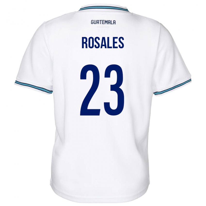 Kinder Guatemala Yareni Rosales #23 Weiß Heimtrikot Trikot 24-26 T-Shirt Österreich