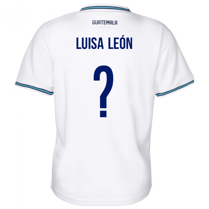 Kinder Guatemala Luisa León #0 Weiß Heimtrikot Trikot 24-26 T-Shirt Österreich