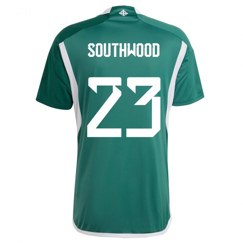 Kinder Nordirland Luke Southwood #23 Grün Heimtrikot Trikot 24-26 T-Shirt Österreich