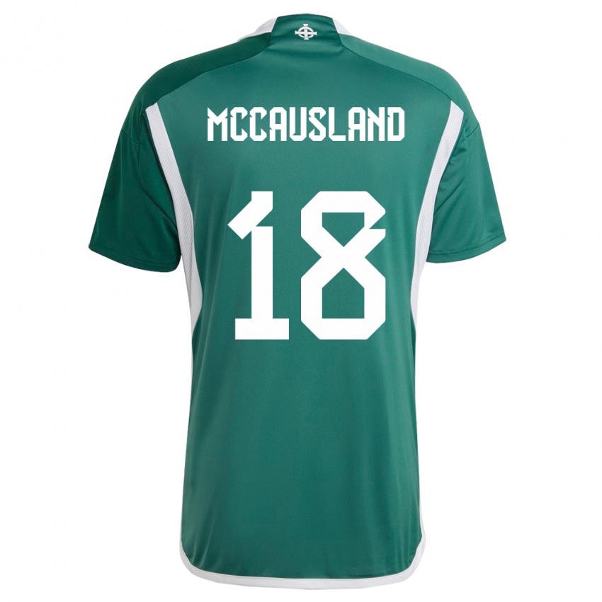 Kinder Nordirland Ross Mccausland #18 Grün Heimtrikot Trikot 24-26 T-Shirt Österreich