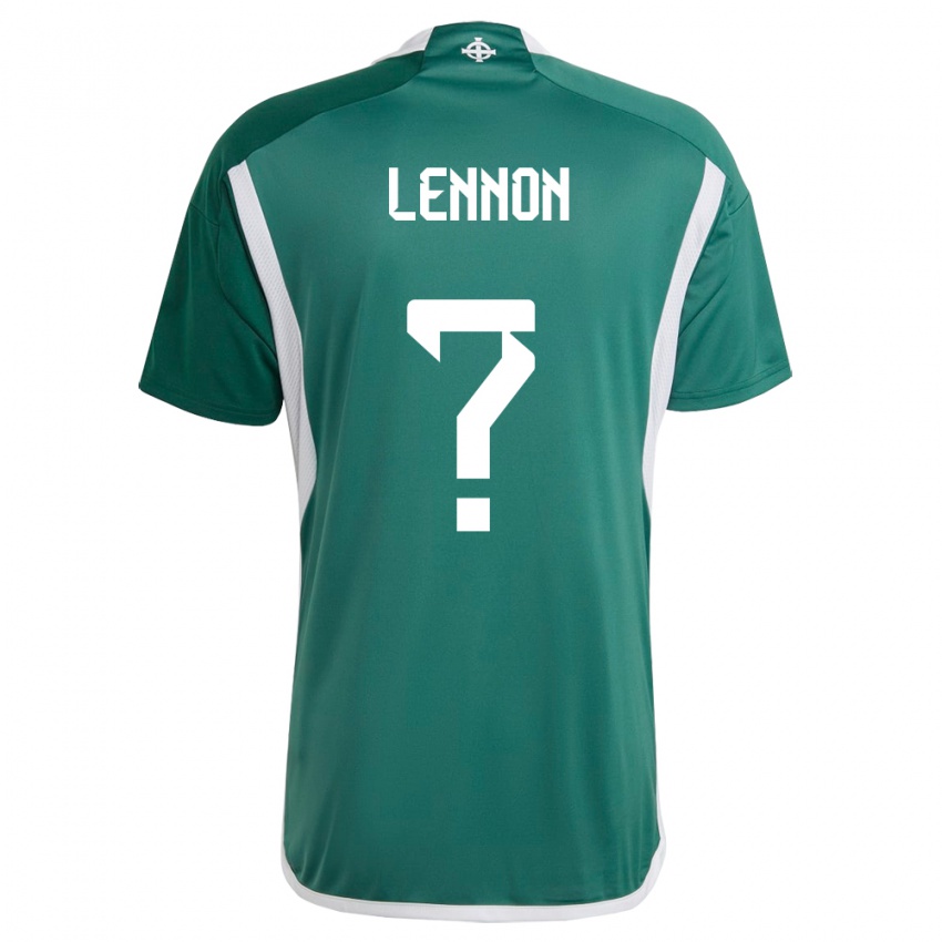 Kinder Nordirland Gallagher Lennon #0 Grün Heimtrikot Trikot 24-26 T-Shirt Österreich