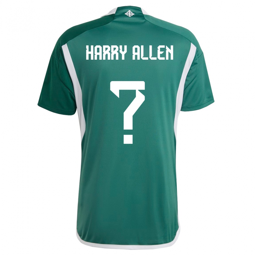 Kinder Nordirland Harry Allen #0 Grün Heimtrikot Trikot 24-26 T-Shirt Österreich