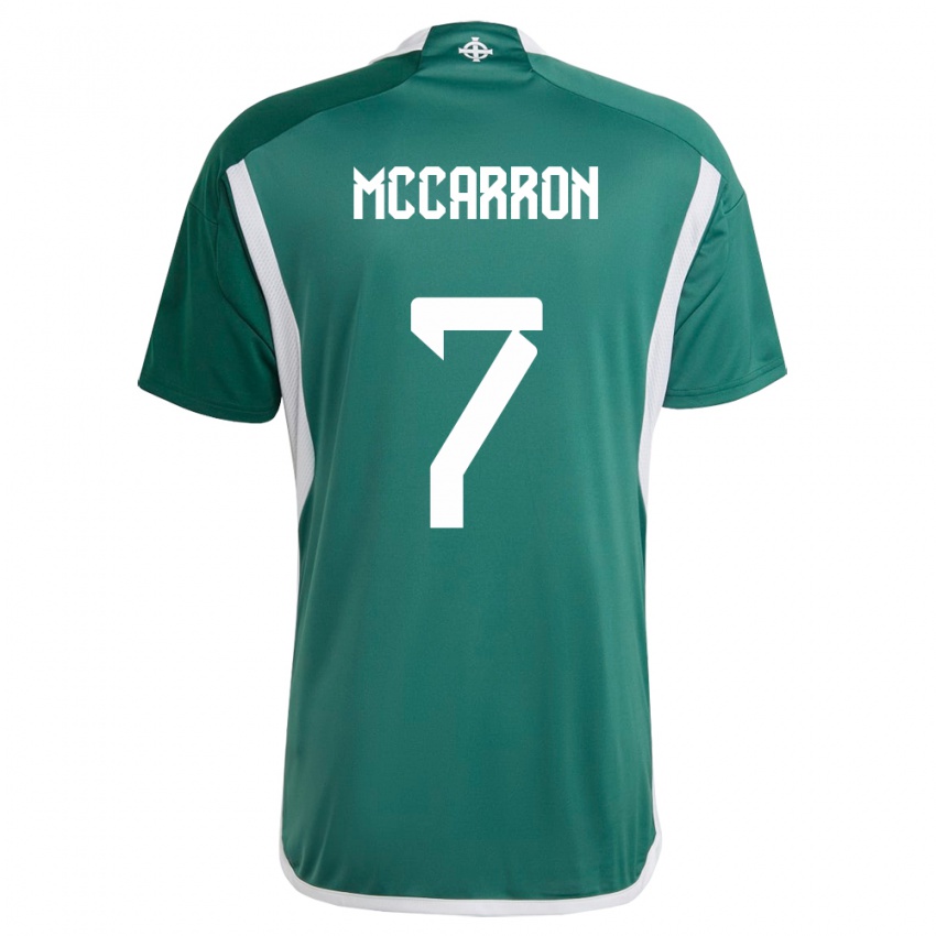 Kinder Nordirland Chloe Mccarron #7 Grün Heimtrikot Trikot 24-26 T-Shirt Österreich