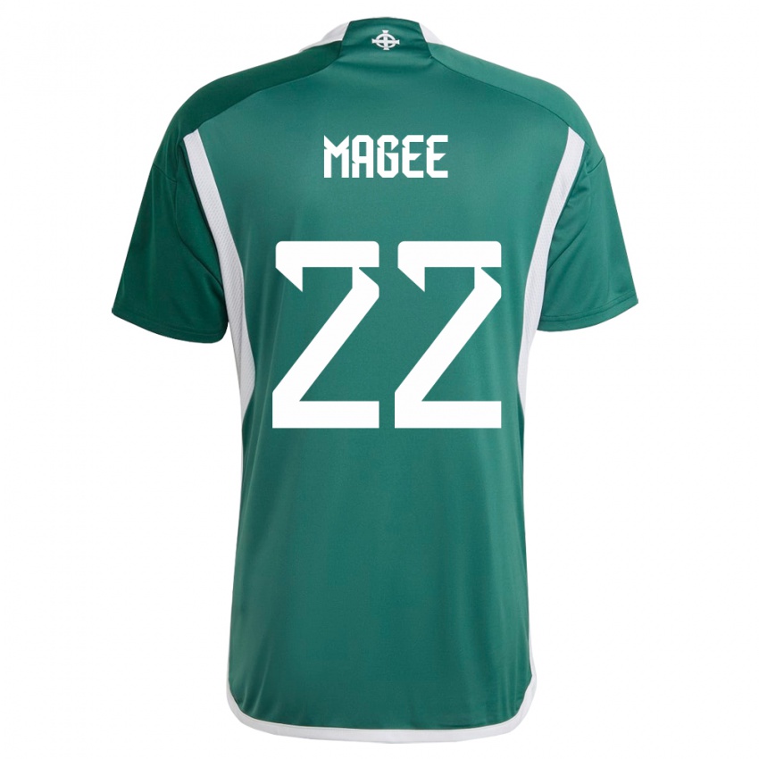 Kinder Nordirland Abbie Magee #22 Grün Heimtrikot Trikot 24-26 T-Shirt Österreich