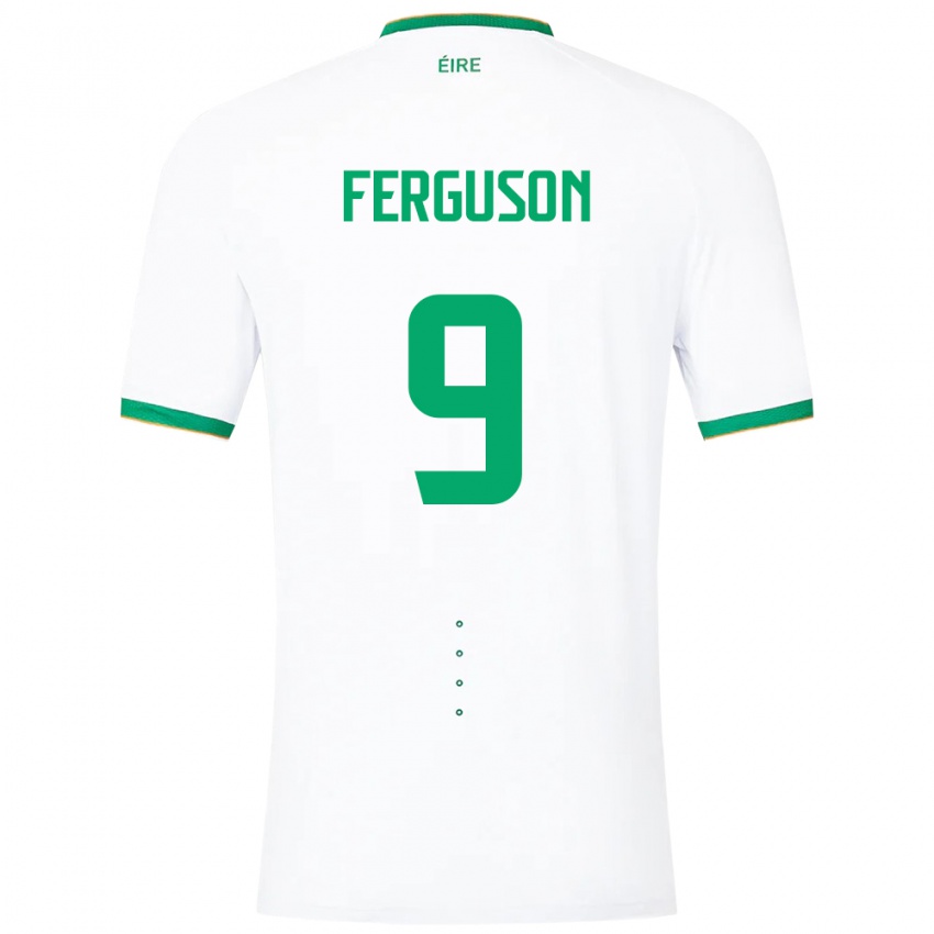 Kinder Irische Evan Ferguson #9 Weiß Auswärtstrikot Trikot 24-26 T-Shirt Österreich