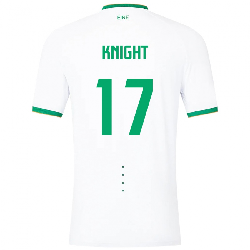 Kinder Irische Jason Knight #17 Weiß Auswärtstrikot Trikot 24-26 T-Shirt Österreich