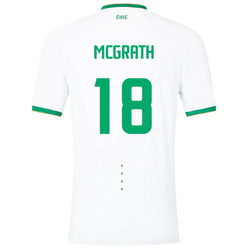 Kinder Irische Jamie Mcgrath #18 Weiß Auswärtstrikot Trikot 24-26 T-Shirt Österreich