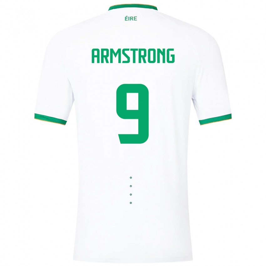 Kinder Irische Sinclair Armstrong #9 Weiß Auswärtstrikot Trikot 24-26 T-Shirt Österreich