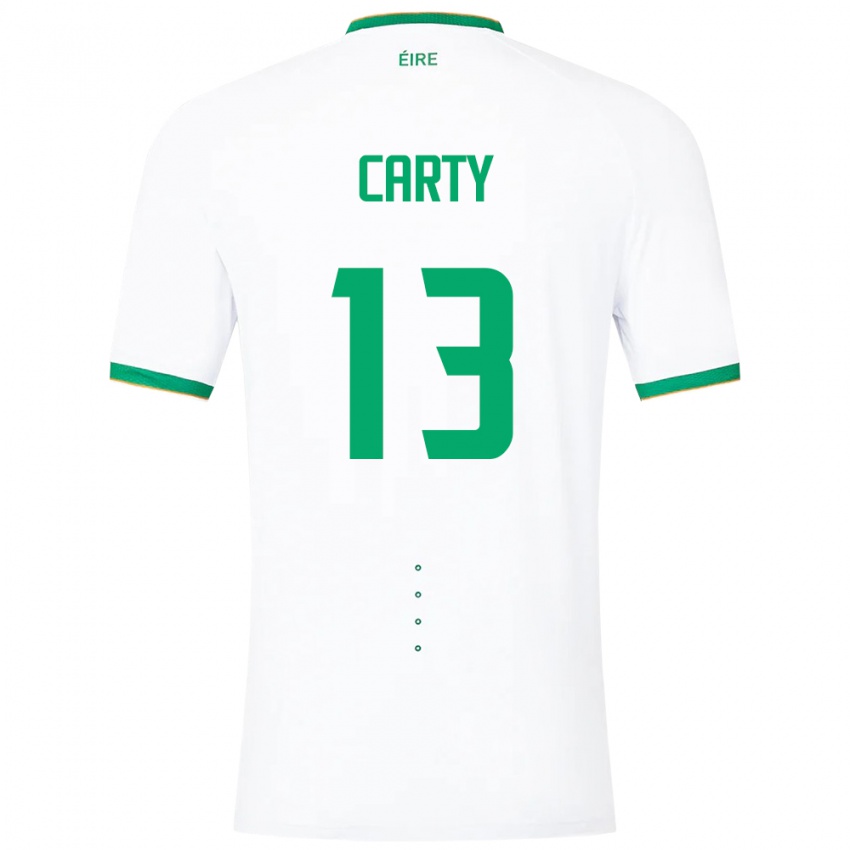 Kinder Irische Conor Carty #13 Weiß Auswärtstrikot Trikot 24-26 T-Shirt Österreich