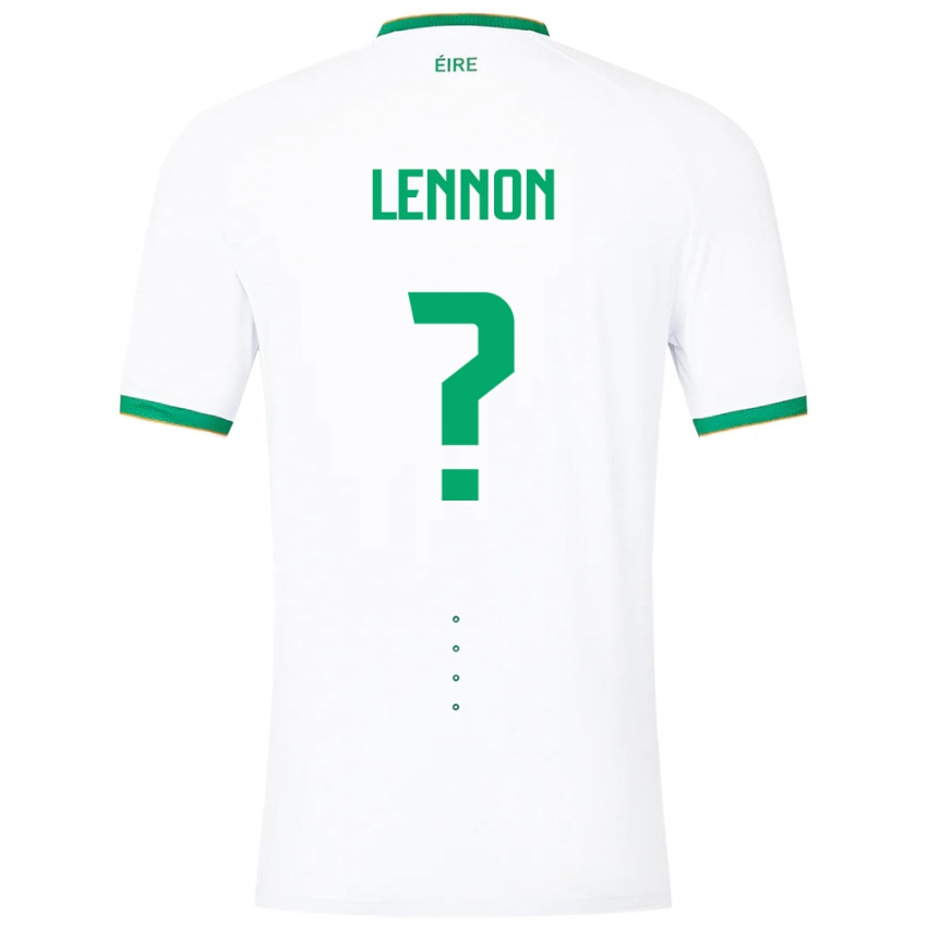 Kinder Irische Adam Lennon #0 Weiß Auswärtstrikot Trikot 24-26 T-Shirt Österreich